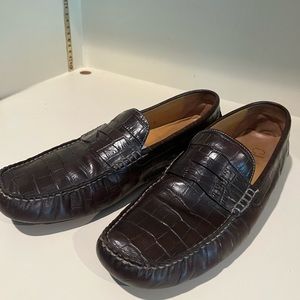 Cole Haan Men’s Crocodile Driving Loafers size 11 1/2